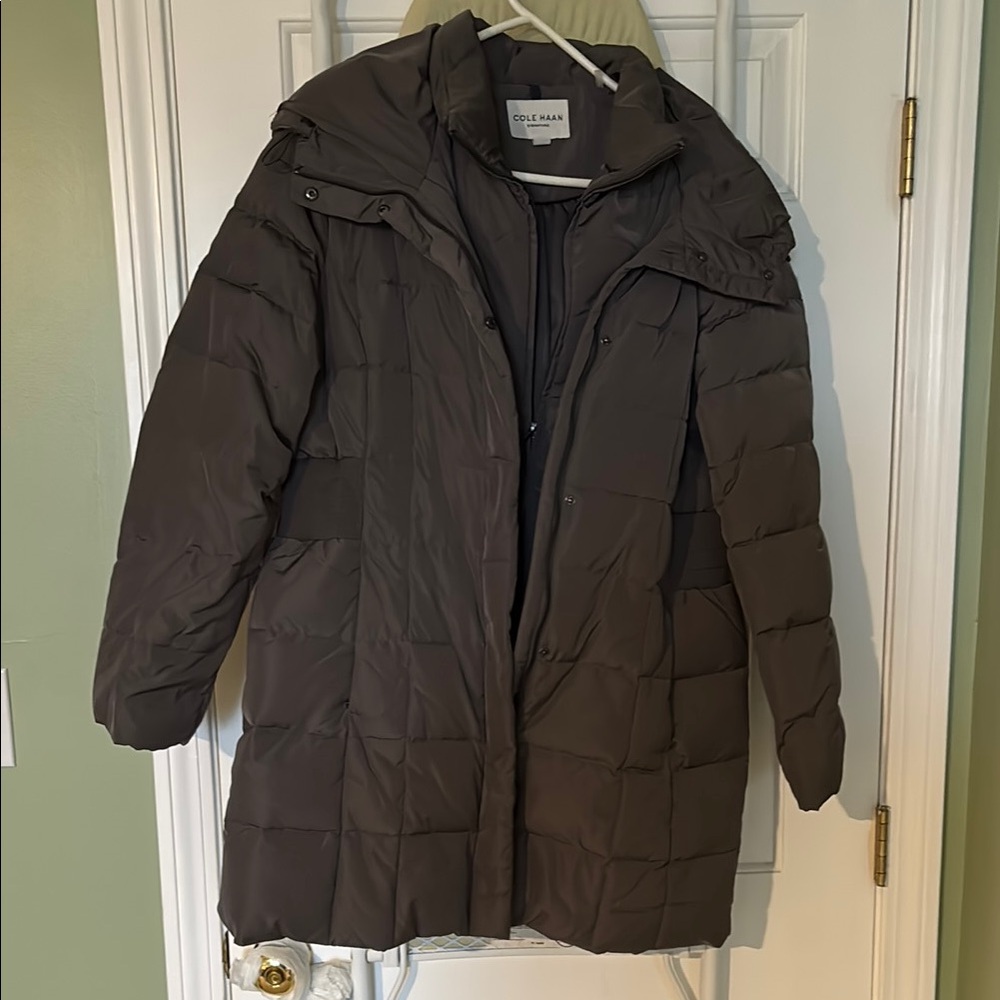 Cole Haan Dark Gray Puffer Coat
